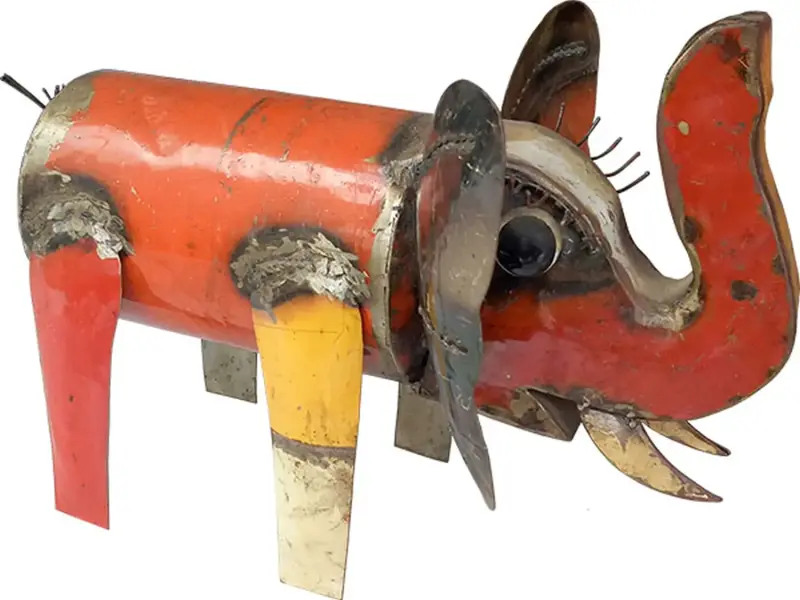 Product image 1 of the product “Elephant made from metal art. In the sizes from 40 to 65cm. ”